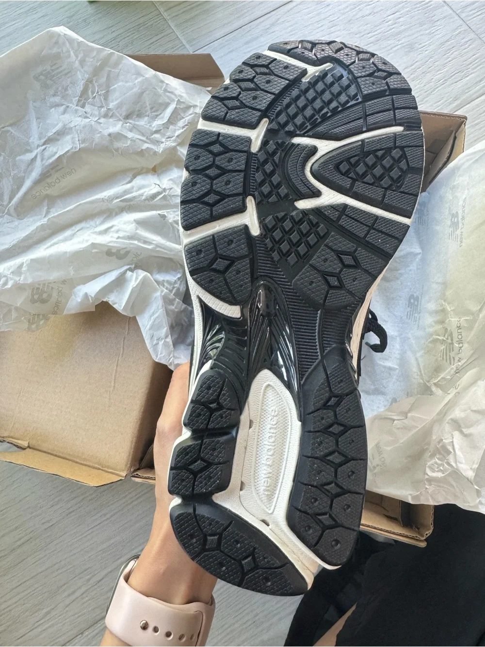 New Balance 2002r Sneakers in Black and White